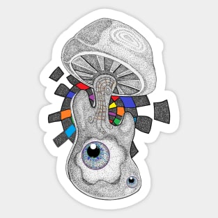 Magic Mushroom Bass Sticker